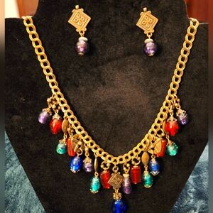 VTG CHICO's Beaded Bobble Necklace SET